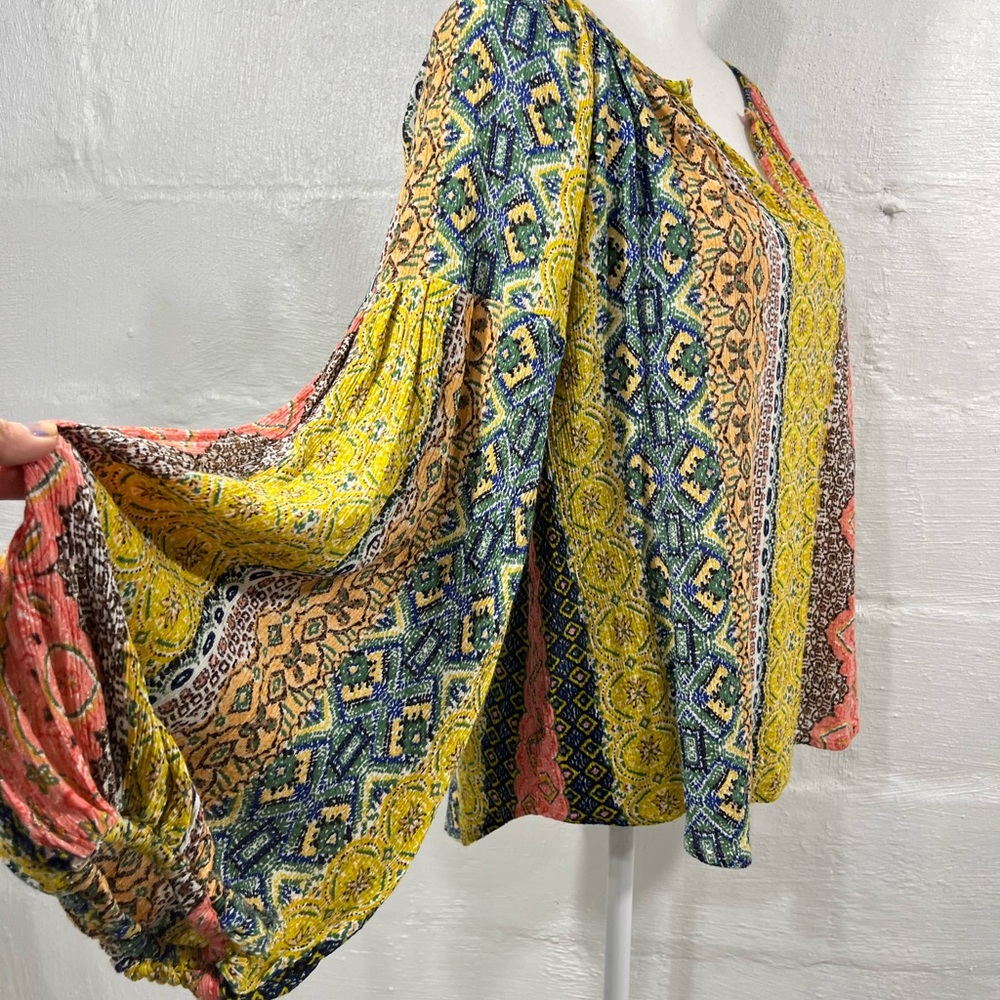 Lovestitch Multicolor Bohemian Blouse - Picture 9 of 15